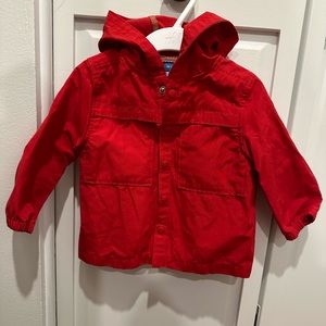 Thin red jacket